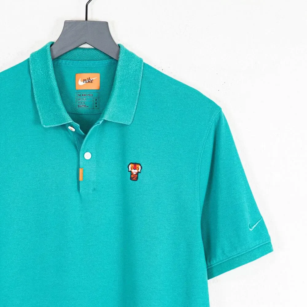 NIKE Tiger Woods Frank Polo tiger logo Green Masters size Medium